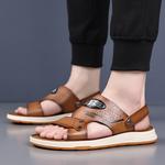 Пляжные сандалии мужские черные EGCHI, хаки - фото 5