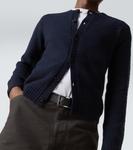 Шерстяной кардиган Prada, синий - фото 5