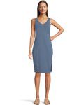 Платье Mod-o-doc Side Split Tank Dress, цвет Pacific Blue - фото