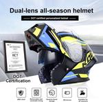 Шлем модуляр GUENZO с микрофоном, красный / черный / серый - фото 4