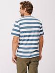 Футболка Santon Relaxed в полоску Aubin, Deep Blue/White - фото 2