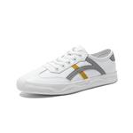 Стильные скейтбордические туфли женские белые ZHR, бежево-зеленые - фото 3