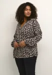 Блузка kcmirta tilly Kaffe Curve, Leopard Print - фото