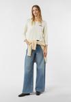 Топ comma Long sleeved top, Creme/Off-White - фото 2