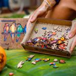 Деревянный пазл «Игривые попугаи» 274 детали Унидрагон UNIDRAGON - фото 2