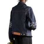 Джинсовая куртка женская синяя Loewe - фото 3