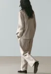 Блейзер Massimo Dutti, Beige - фото 3