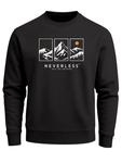 Neverless Свитшот 'Berg' в черном цвете - фото
