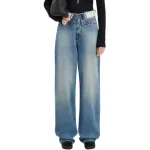 Брюки 5 pocket MM6 Maison Margiela, синий - фото 2