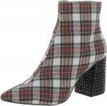 Женские модные ботинки Betsey Johnson Kassie, White Plaid - фото