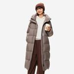 LINING Пуховик женский серо-коричневый, Tree Gray Brown - фото 7