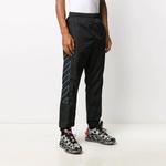 Брюки stripe nylon training long pants black Off-White, черный - фото 3