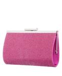 Женский клатч в хрустальной оправе Nina, розовый - фото 3