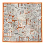 HERMES Шелковый платок Women's Orange - фото 7