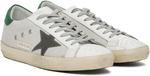 Белые и серебристые кроссовки Super-Star Golden Goose - фото 4