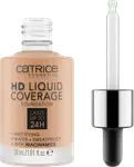 Тональный крем Liquid HD Coverage 40 Теплый Бежевый 300мл Catrice - фото