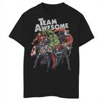 Футболка с рисунком «Marvel Avengers Assemble TEAM AWESOME Group Huddle» для мальчиков 8–20 лет Marvel - фото