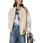 Converse Пуховик женский коричневый, Brown - фото 5