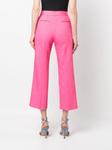 MSGM укороченные брюки с завышенной талией, розовый - фото 4