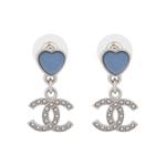 Серьги в форме сердца унисекс CHANEL - фото 2