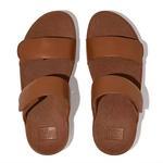 Women's Lulu Adjustable Leather Slide In Light Tan Fitflop, Light Tan - фото 2
