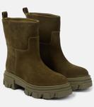 Замшевые сапоги Gia 23 Gia Borghini, Mud - фото