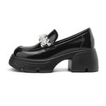 DAPHNE Лоферы женские, черные/экрю - фото