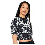 Футболка Superdry Run 3/4 Tight Crop, черный - фото