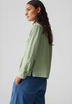Блуза OPUS Button-down blouse, Green Glow/Light Green - фото 5