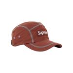 Кепка Supreme со светоотражающей строчкой, коричневая - фото 2