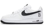 Кроссовки Nike Air Force 1 Low Ny Vs. Ny White Black 2020 - фото