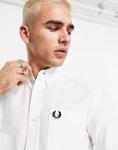 Белая оксфордская рубашка с короткими рукавами Fred Perry - фото 2