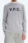 Толстовка Sweat Vpc из хлопка A.P.C., серый - фото 4