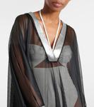 Сетчатый кафтан Balmain, черный - фото 4