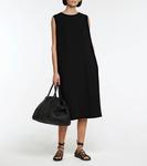 Платье миди Mirna из крепа THE ROW, черный - фото 2