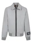 Бомбер с нашивкой-логотипом BOSS Kidswear, серый - фото