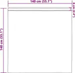 Плотные шторы с кольцами, 2 шт., горчично-желтый, 140 x 140 см vidaXL - фото 8