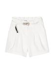 Pinko шорты с логотипом, белый - фото