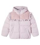 Утепленная куртка Camila с капюшоном и оборками C'era Una Volta, розовый - фото