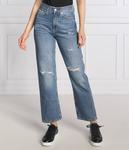 Джинсы женские Calvin Klein Jeans прямого кроя рваные, синий - фото 3