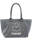 ISABEL MARANT сумка-тоут Yenky, серый - фото