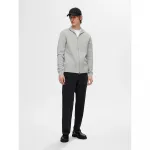 Свитер Selected Dane full zip, серый - фото 4