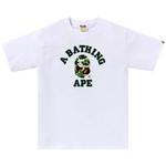 Футболка BAPE ABC Camo College Tee, White/Green - фото