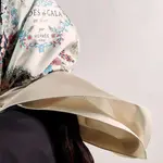 HERMES Шелковый шёлковый платок унисекс белый, White - фото 7