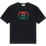 Футболка с принтом логотипа GUCCI, черный - фото 3