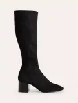 Ботинки Boden Heeled Stretch Suedette Knee, черный - фото