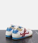 Балетки Runner 2.0 из кожи Loewe, White/Red/Blue - фото 2