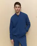 Мужская толстовка-бомбер Easy Wear, индиго - фото