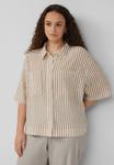 Блузка на пуговицах QS, бежевый - фото