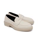 Мокасины женские Boss с добавлением кожи, экрю - фото 3